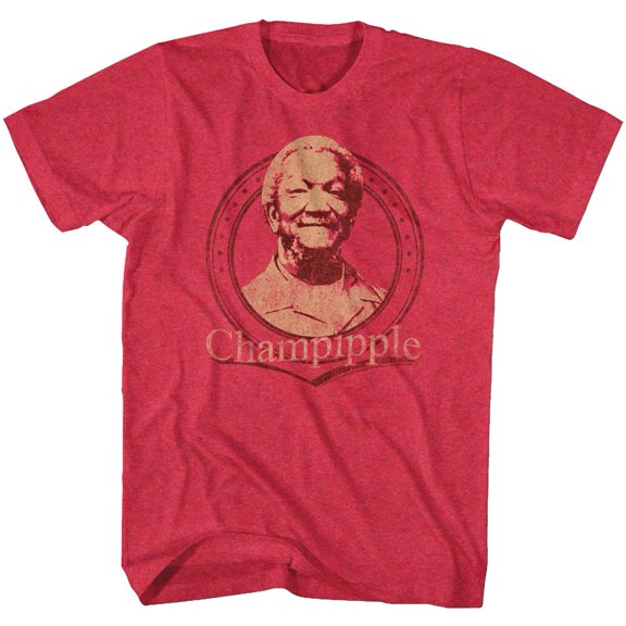 Redd Foxx Champipple Red Heather Adult T-Shirt