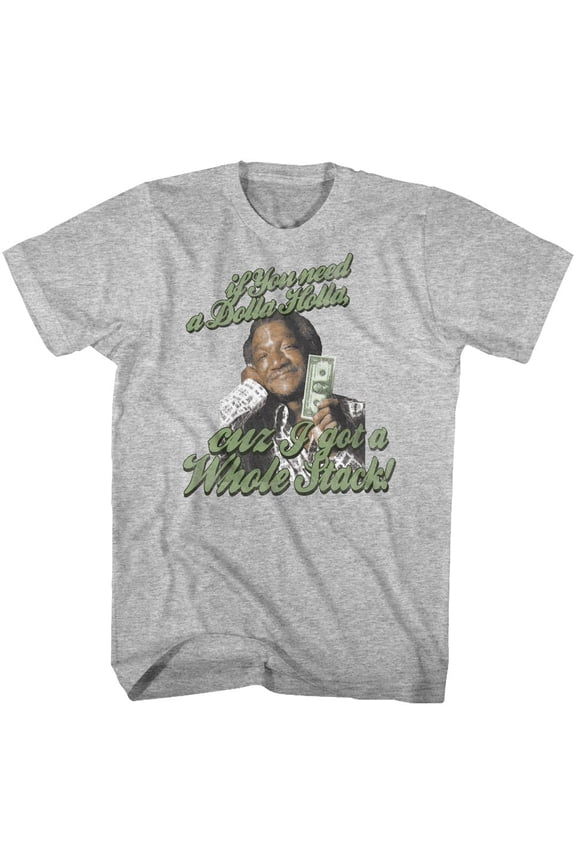 Redd Foxx Dolla Gray Heather Adult T-Shirt