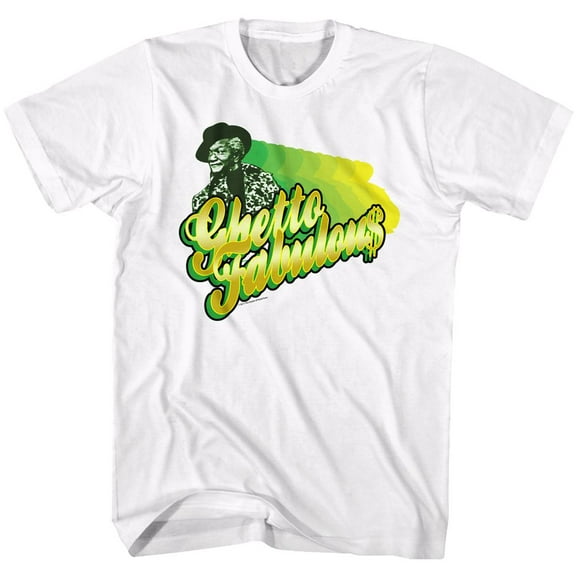 Redd Foxx Ghetto Fabulous White Adult T-Shirt 2Xl