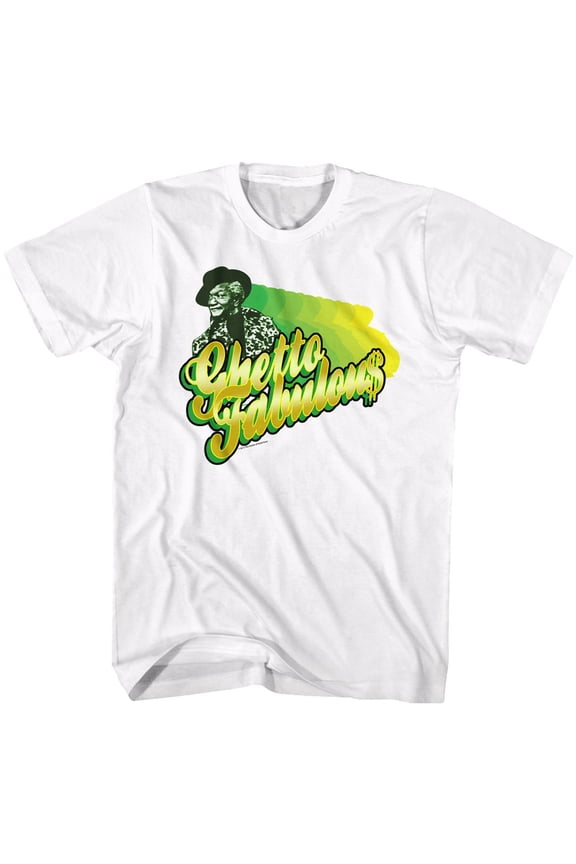 Redd Foxx Ghetto Fabulous White Adult T-Shirt