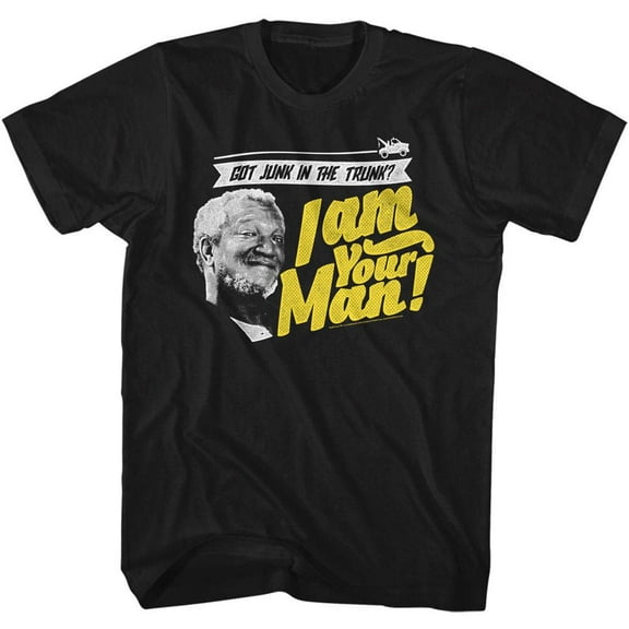 Redd Foxx Junk In The Trunk 2 Black Adult T-Shirt