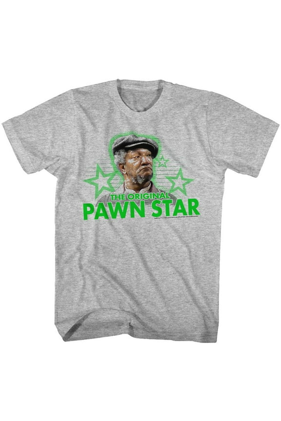 Redd Foxx Pawn Star3 Gray Heather Adult T-Shirt S