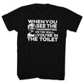 thumbnail image 1 of Redd Foxx Toilet Black Adult T-Shirt 6Xl, 1 of 2