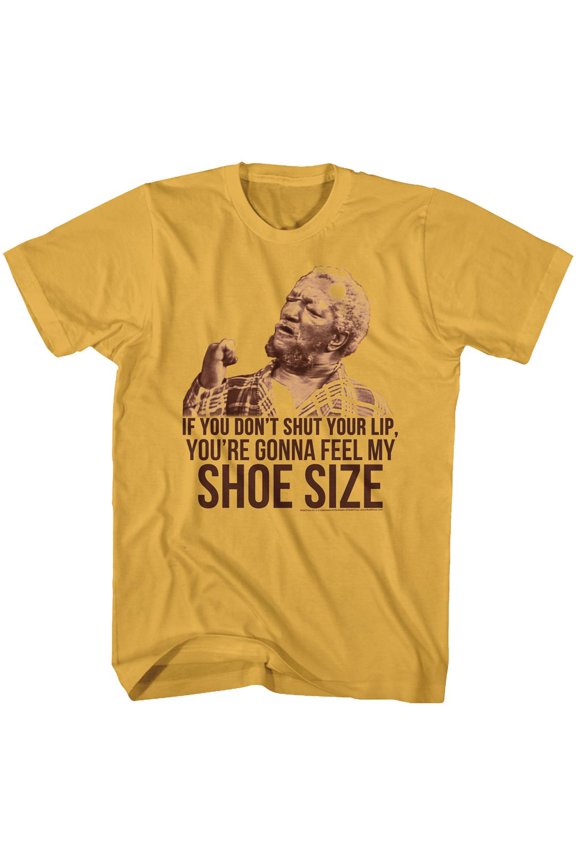 Redd Foxx Shoe Size Ginger Adult T-Shirt M
