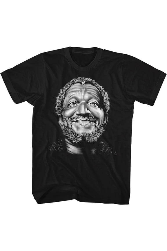 Redd Foxx Smile Fred Black Adult T-Shirt 6Xl
