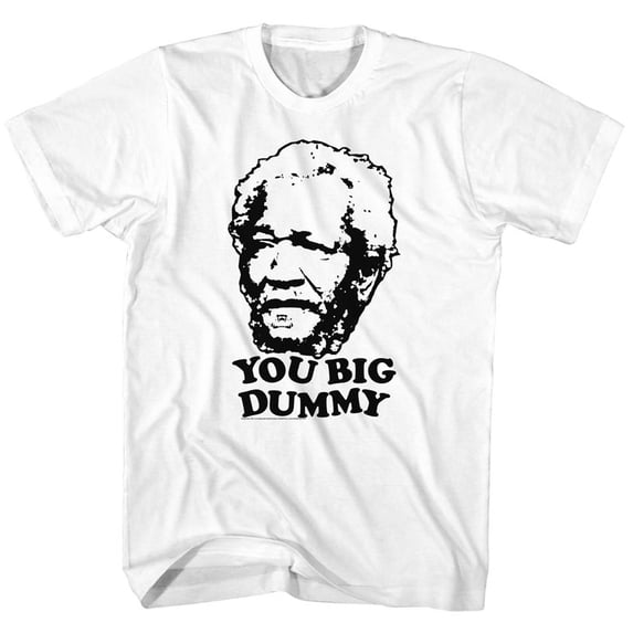 Redd Foxx So Dumb So Dumb White Adult T-Shirt 2Xl