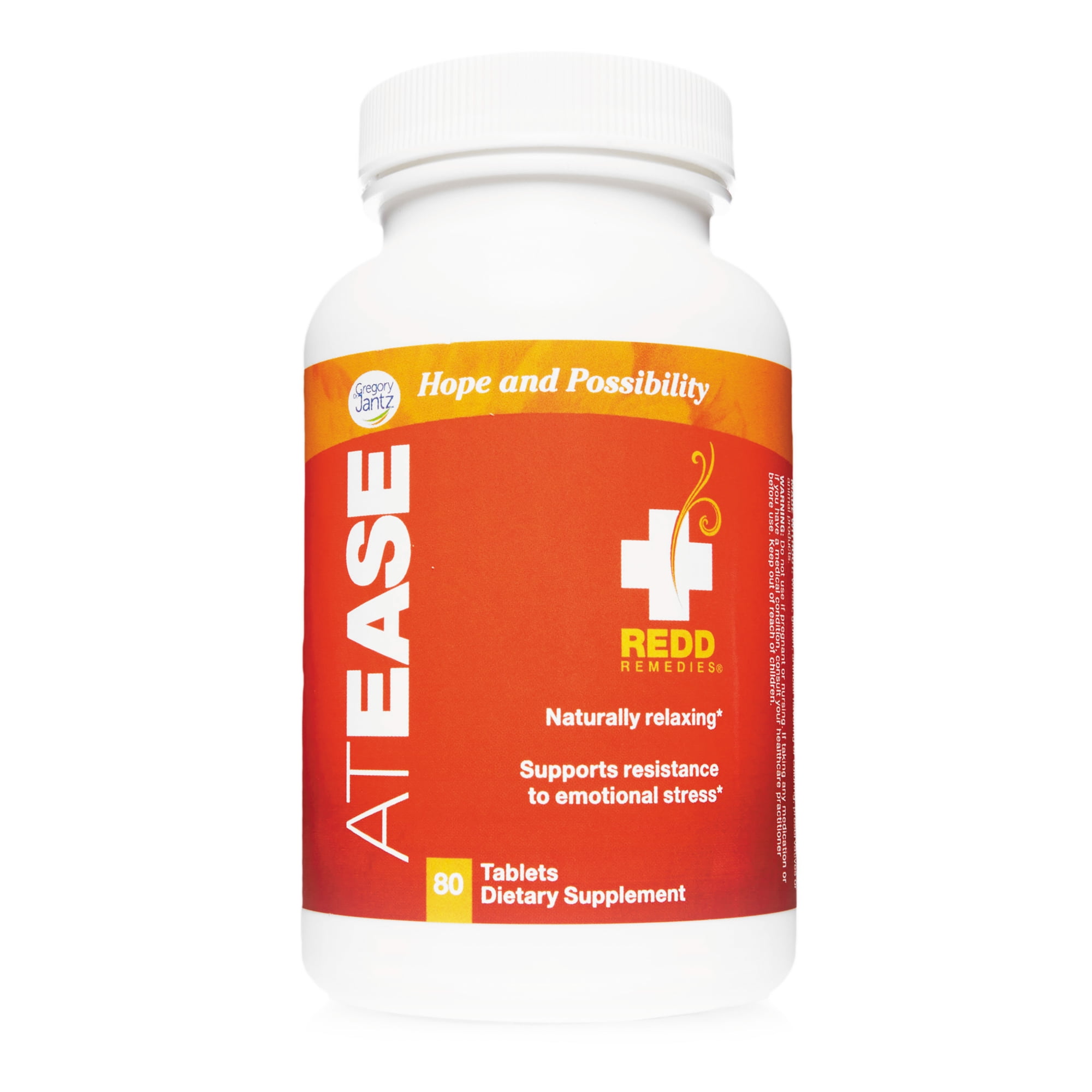 Redd Remedies - At Ease, Promotes Calm and Clarity with GABA and L-Theanine, 80 Count