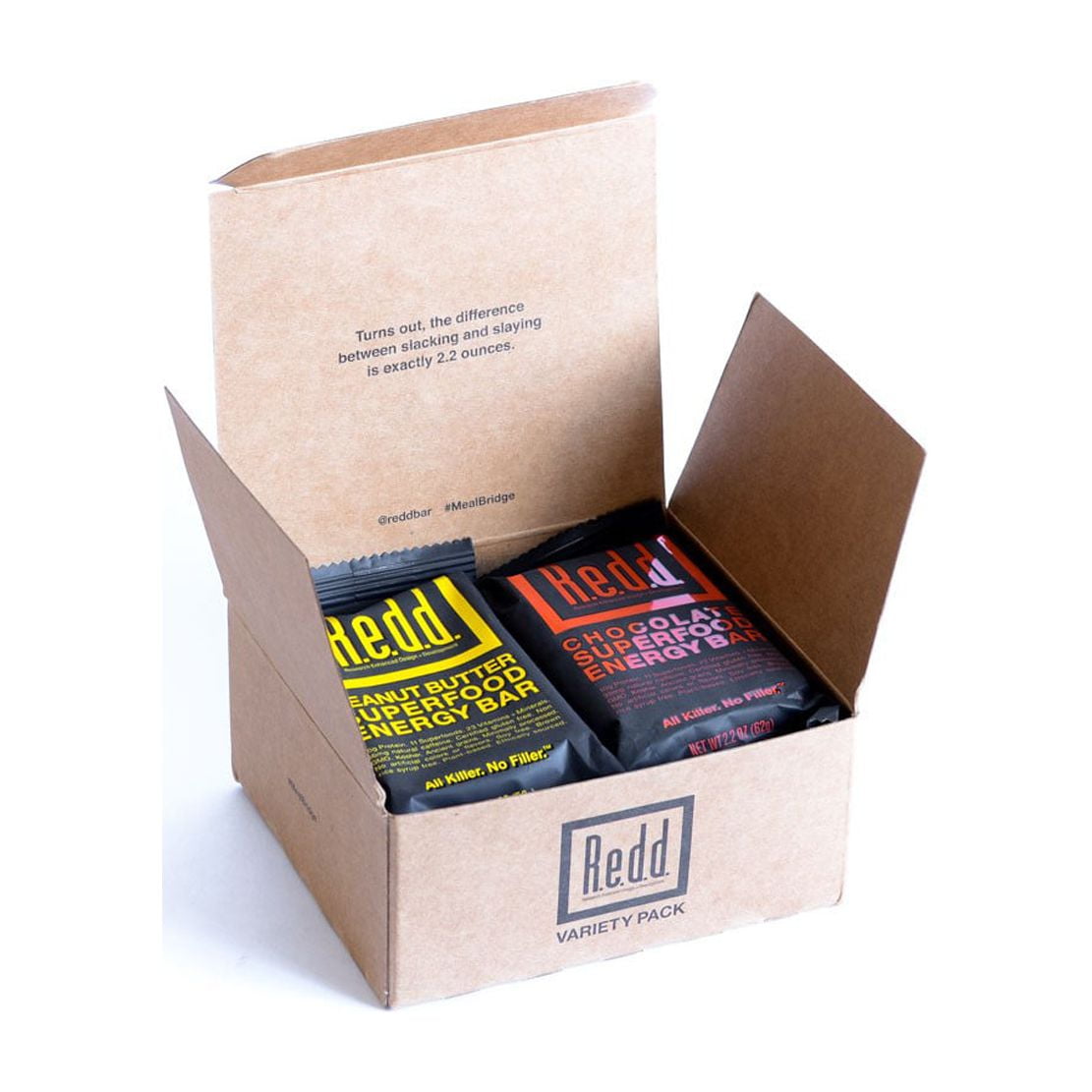 Redd Superfood Energy Bar, Variety Pack, 8 Ct