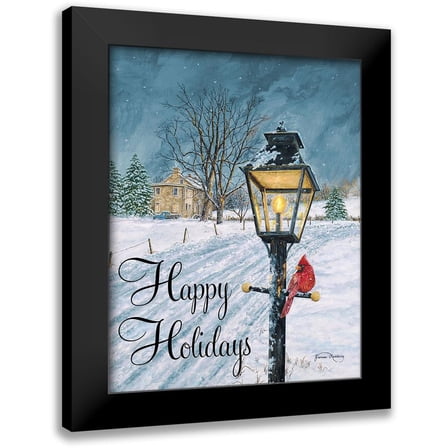 Redding, James 12x14 Black Modern Framed Museum Art Print Titled - Happy Holidays