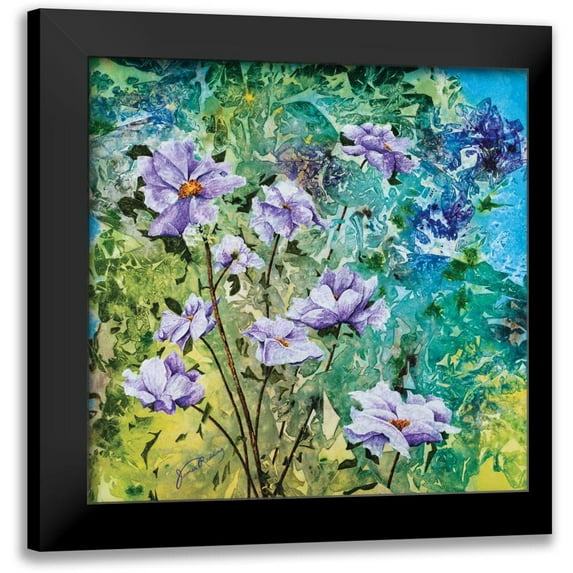 Redding, James 15x15 Black Modern Framed Museum Art Print Titled - Lavendar and Lime