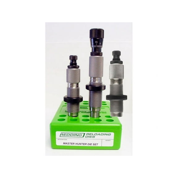 Redding Master Hunter Deluxe 6.5 Creedmoor Full Length Sizing, Micrometer Bullet Seating, Neck Sizing 3 Die Set