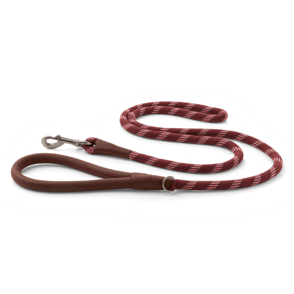Reddy Rope Dog Leash Burgundy 6-ft long 1/2-in wide