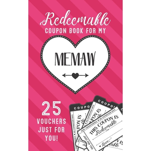 Redeemable Coupon Book For My Memaw 25 Vouchers Just For You