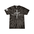 thumbnail image 1 of Redeemed Cross Nails Mens Christian American Flag Sleeve T-shirt Graphic Tee-Black Tie Dye-xxxl, 1 of 1