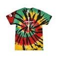 thumbnail image 1 of Redeemed Cross Nails Mens Christian American Flag Sleeve T-shirt Graphic Tee Graphic Tee-Rasta Web Tie Dye-xxl, 1 of 1