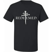 Greenink Redeemed Cross Nails Mens Christian Jesus Shirt Short Sleeve T-Shirt Religious Graphic Tee Tops for Women Men