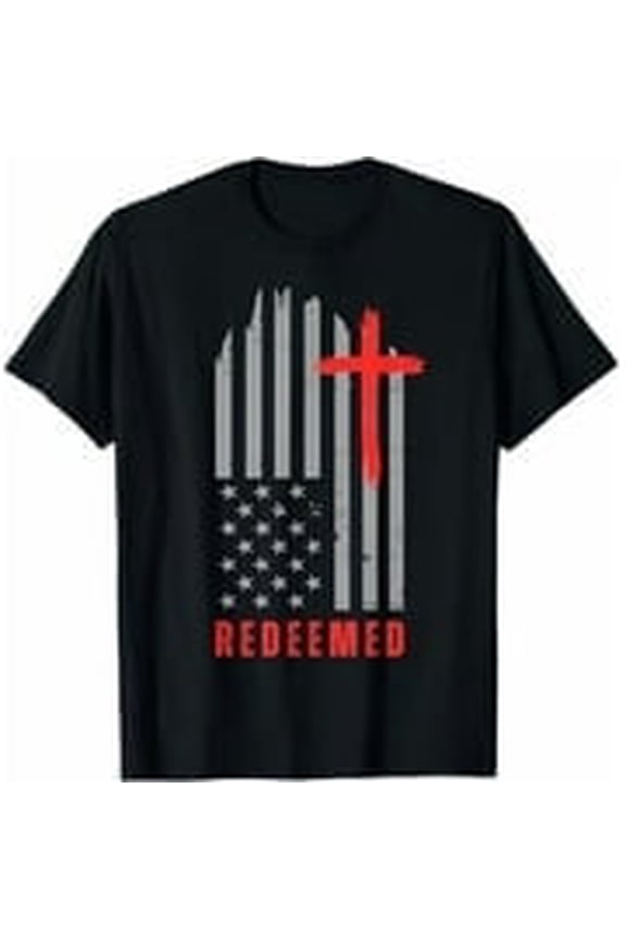 Redeemed Cross Nails Mens Christian Jesus Shirt Short Sleeve T-Shirt Religious Graphic Tee Tops for Women Men