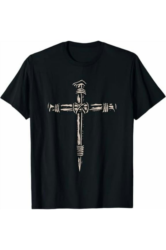 Redeemed Cross Nails Mens Christian Jesus Shirt Short Sleeve T-Shirt Religious Graphic Tee Tops for Women Men