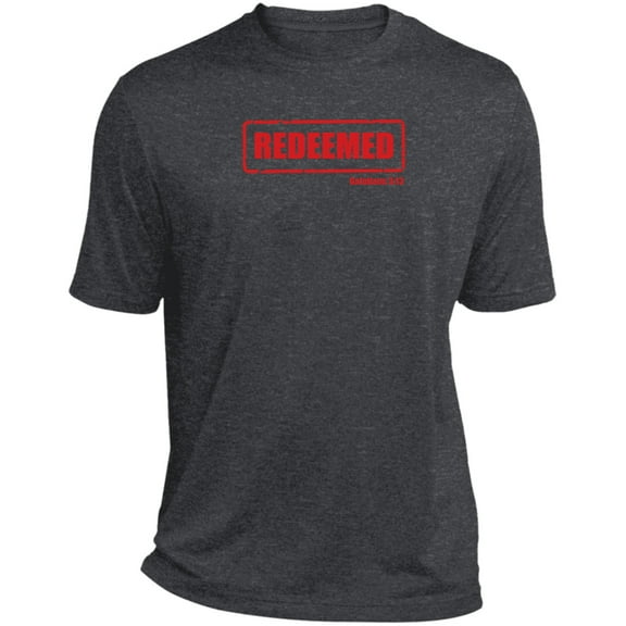 Redeemed Men’s Heather Performance Tee