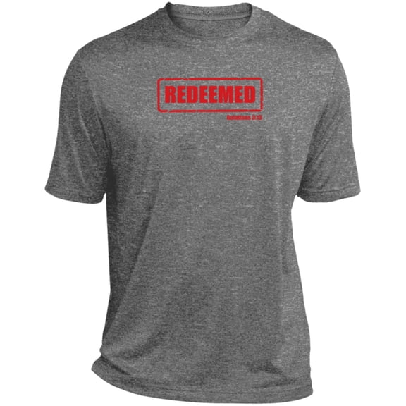 Redeemed Men’s Heather Performance Tee