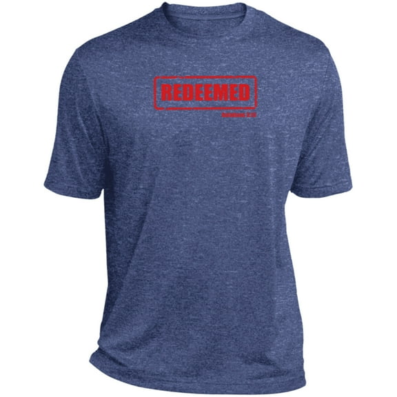 Redeemed Men’s Heather Performance Tee