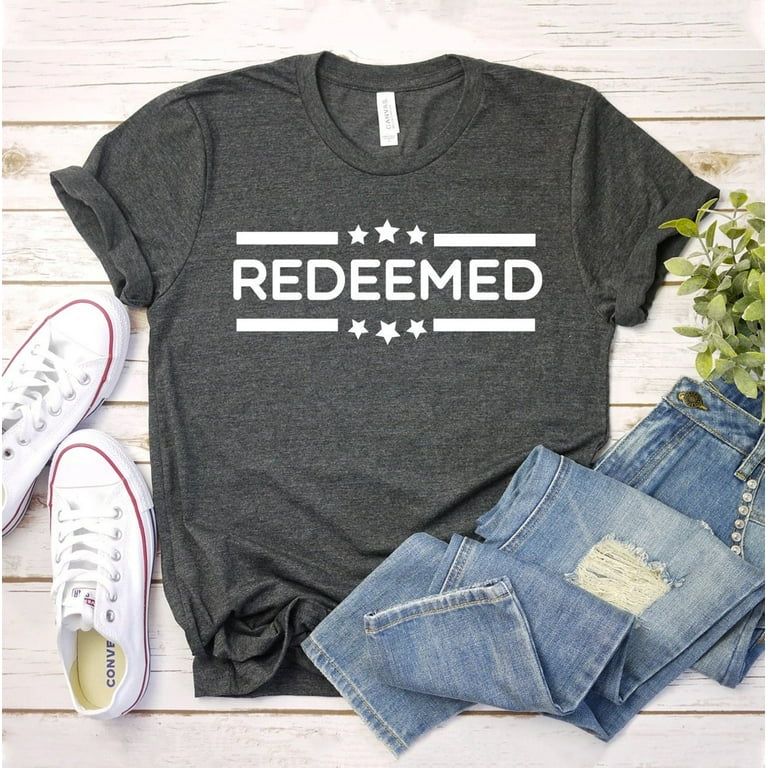 Redeemed Bible Verse Christian Religious Faith Jesus T-Shirt Gifts Redeemed Bible Verse Christian Religious Faith Jesus T-Shirt Gifts
