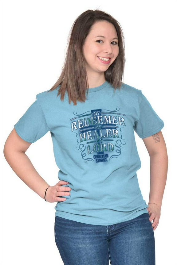 Redeemer Healer Lord Religious Women's Plus Size Graphic Tee Brisco Brands 2X