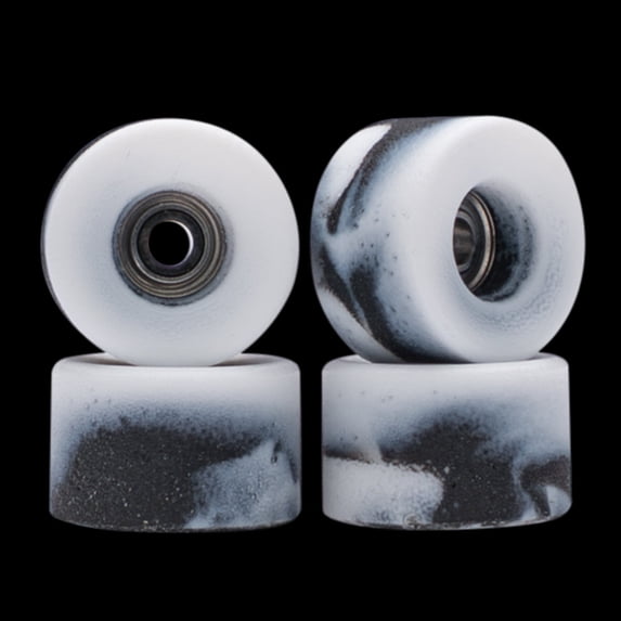Redemption Abstract Fingerboard Wheels - Big Bowl Black and White