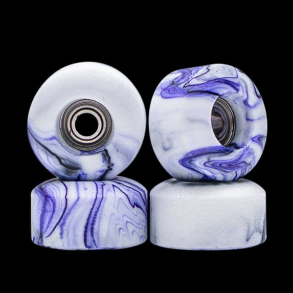 Redemption Abstract Fingerboard Wheels - NU Street Purple and White Swirl