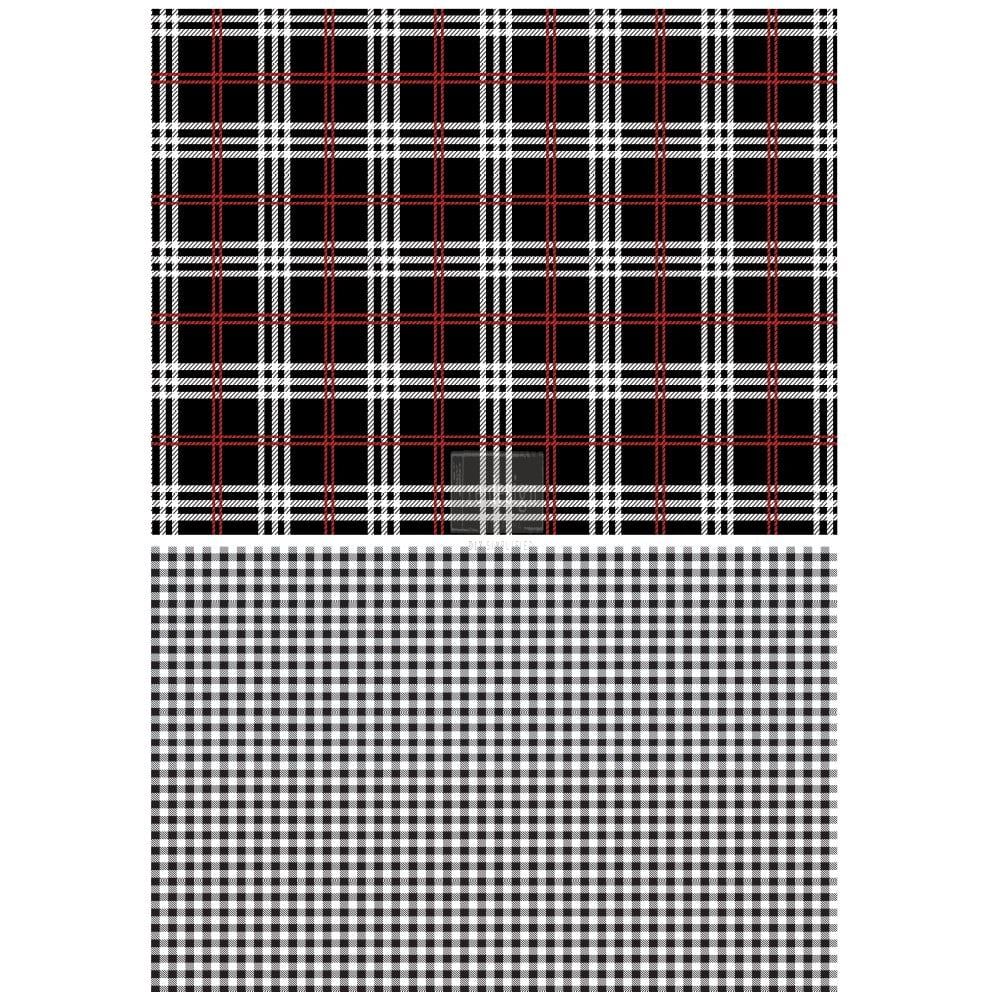 Redesign Decor TransfersÂ® Gingham Black size 23"x 33"