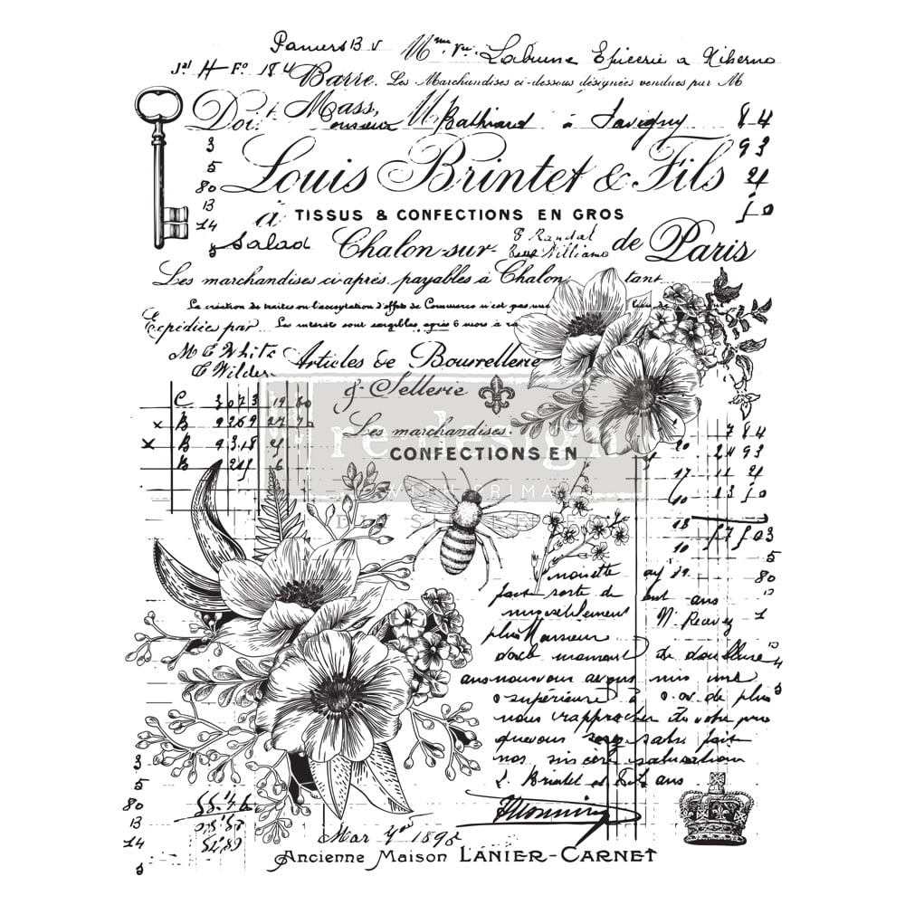 Redesign Decor Transfers - Lovely Ledger 24"x31"