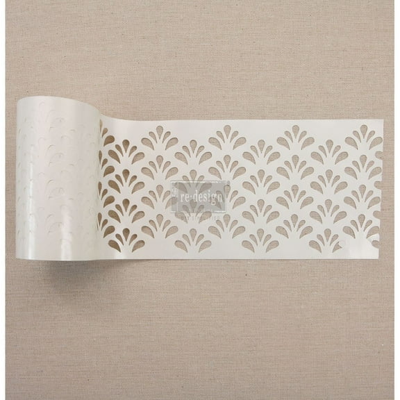 Redesign Stick & Style Stencil Roll 4"X15yd-Eastern Fountain