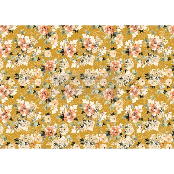 Redesign With Prima Redesign Decor Rice Paper - Fleurette Dress - 11.5"x16.25" UPC 655350651237