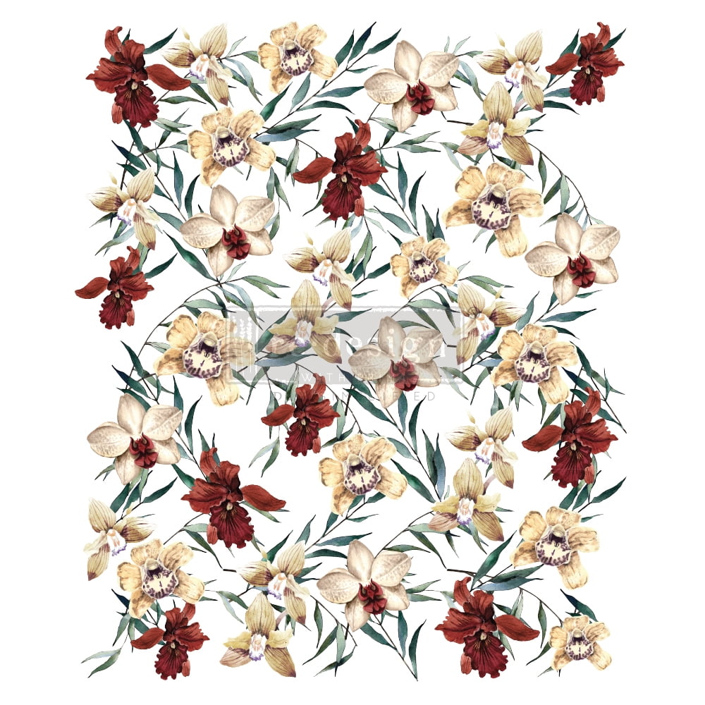 Redesign With Prima Redesign Decor Transfers - Wildflowers - Total Sheet Size 24"x35", Cut Into 3 Sheets Upc 655350646387