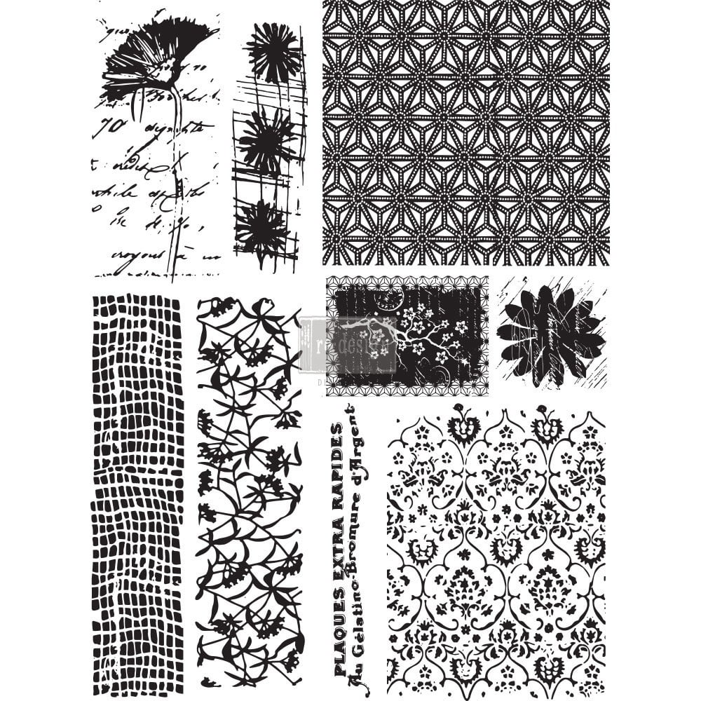 Redesign with Prima 24 Redesign Adhesive Transfer - Moroccan Dreams - 17x23 sheet size / rub-ons UPC 655350637293