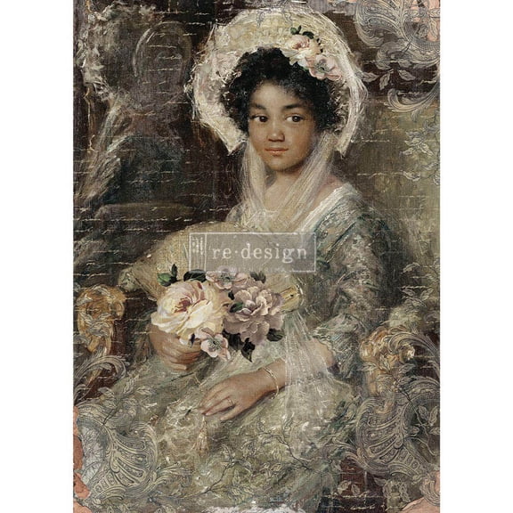 Redesign with Prima A1 Decoupage Rice Paper (Mulberry Tissue Paper) Beautiful Portrait 23.4X33.1 655350655792