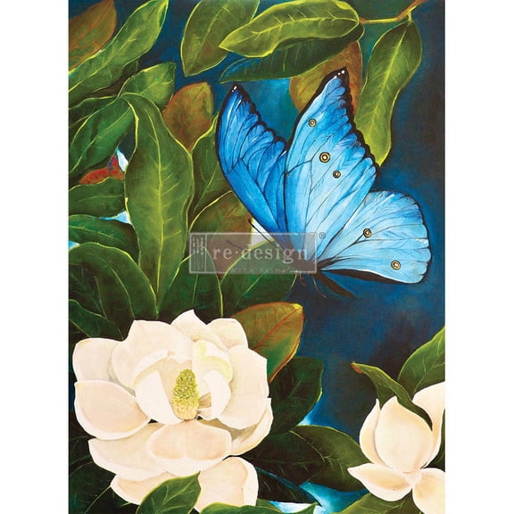 Redesign with Prima A1 Decoupage Rice Paper (Mulberry Tissue Paper) Sapphire Angel 23.4X33.1 655350655846