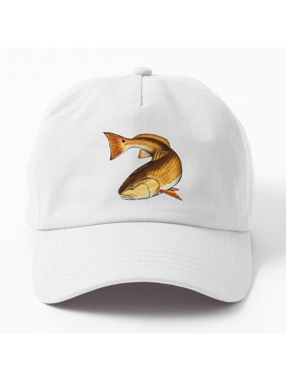 Redfish Fishing Baseball Cap, Fishing Graphic Design