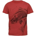 thumbnail image 1 of Redfish Red Drum Fish Mens Ringer T Shirt, 1 of 1