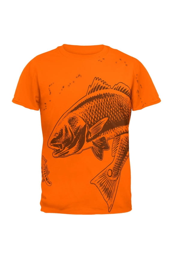 Redfish Red Drum Fish Mens T Shirt