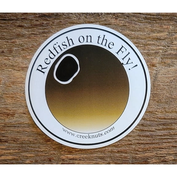 Redfish on the Fly! Sticker Decal