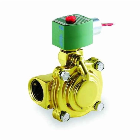 Redhat Solenoid Valve,Brass,NC,Air, Inert Gas 8210G004