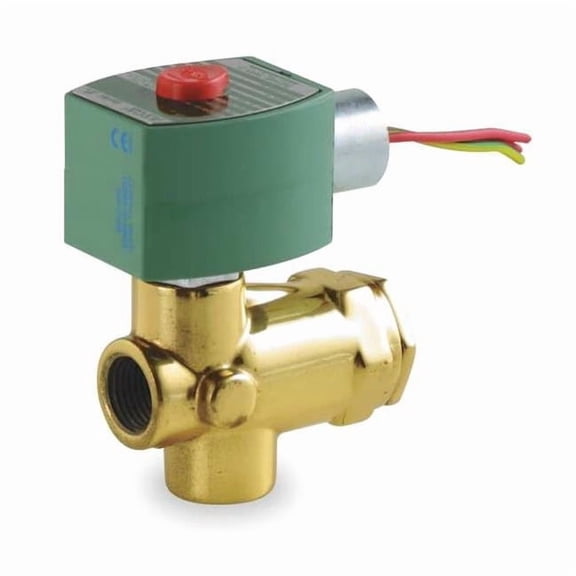 Redhat Solenoid Valve,Brass,NC,Air, Inert Gas 8223G005