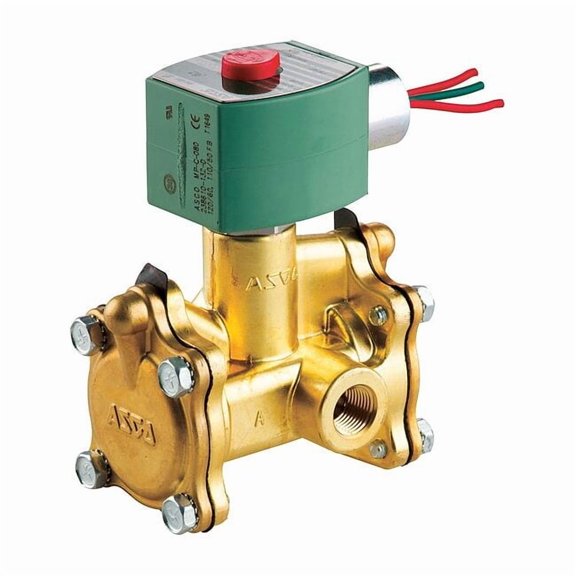 Redhat Solenoid Valve,Brass,NC,Air,Inert Gas 8316G014