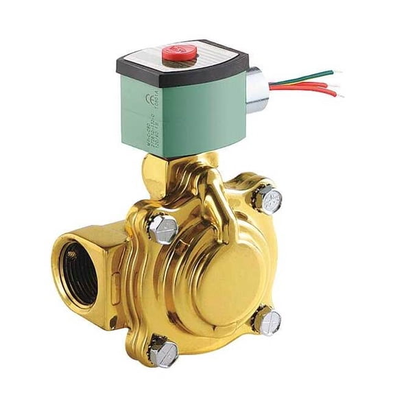 Redhat Solenoid Valve,Brass,NC,Air, Inert Gas HT8210G004