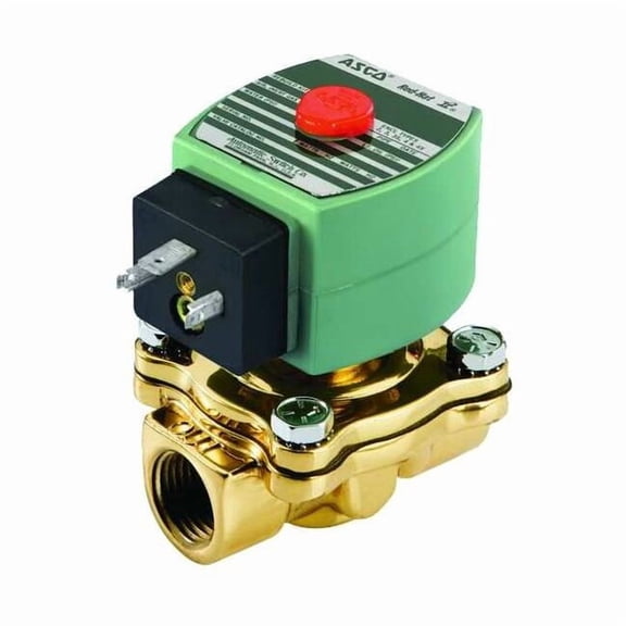 Redhat Solenoid Valve,Brass,NC,Air,Inert Gas SC8210G094
