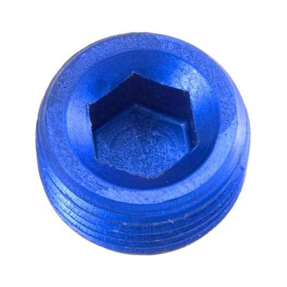 Redhorse 932-04-1 Blue 1/4" NPT Allen Head Pipe Plug-2 Per Package
