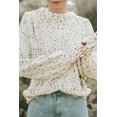 thumbnail image 1 of Redhotype Chic Dot Cable Knit Sweater - Cozy Winter Essential, 1 of 8