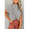 thumbnail image 1 of Redhotype Chic Gray Ribbed Sweater | Patch Pocket | Fit for Any Occasion!, 1 of 8