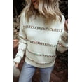 thumbnail image 1 of Redhotype Chic Rainbow Knit Sweater - Cozy & Trendy!, 1 of 8